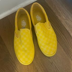 Yellow slip on vans